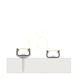 Set profil LED TEKKNI IKKE negru 3 m cu difuzor mat S10 small 6