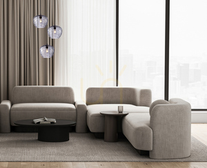 Lampă suspendată Italux Bresco 3×E27, neagră cu sticlă fumurie PND-3033-3A-BK-SG small 2