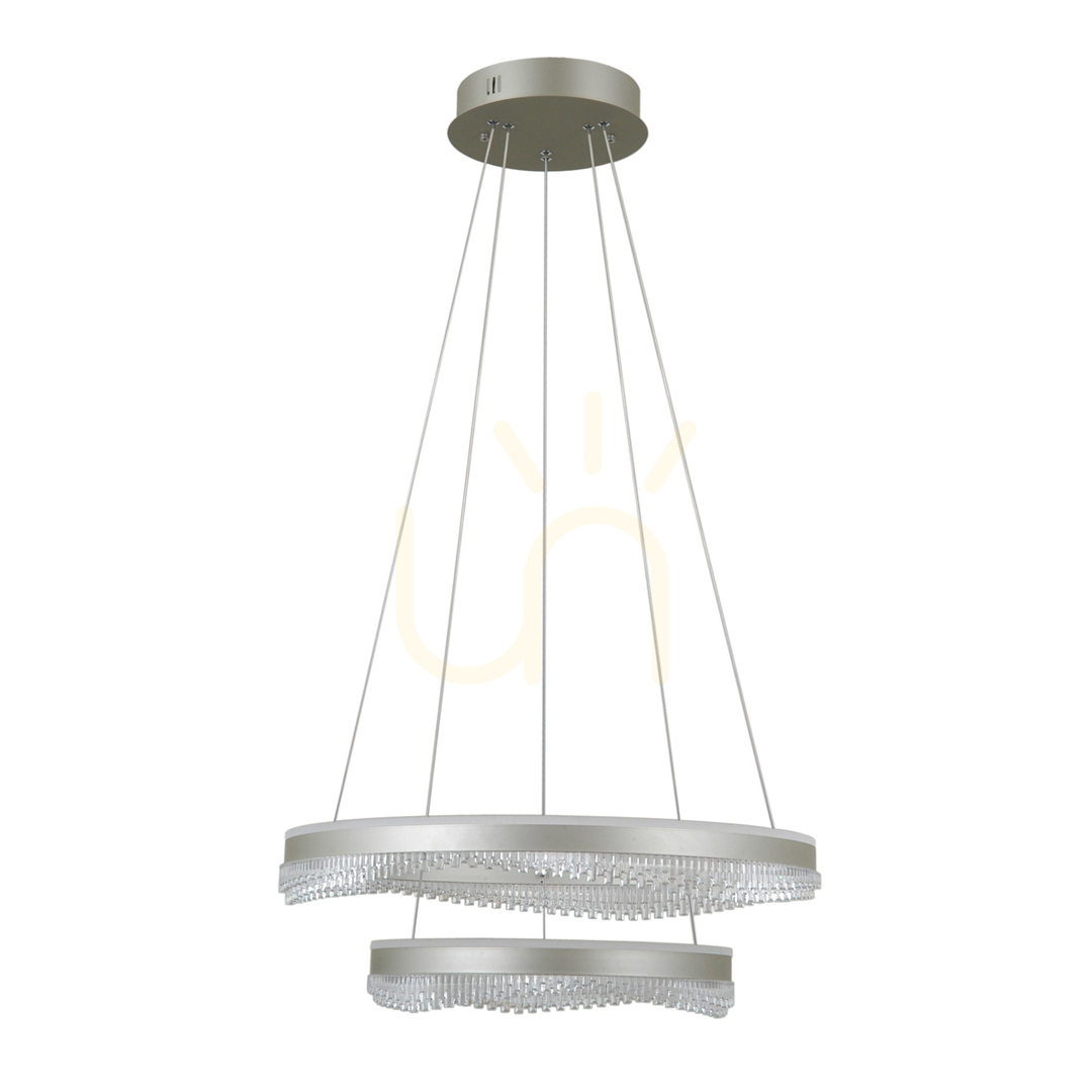 Verifica Pendul Italux Morte argintiu LED 70W 60 cm PND-34535-2L-SILV Pendul Italux Morte argintiu LED 70W 60 cm PND-34535-2L-SILV