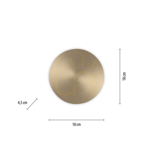 AKKU-PUNTUA 8152-60 Brown 1xLED lampă de perete small 8