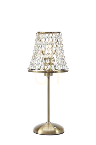 Verifica Lampă de masă Markslojd Liora reîncărcabilă alamă antică 35 cm 109125