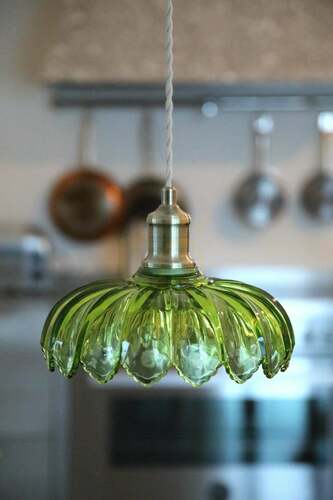 Verifica Lampă suspendată Markslojd KURAGE verde sticlă 26 cm E27 1L 109177