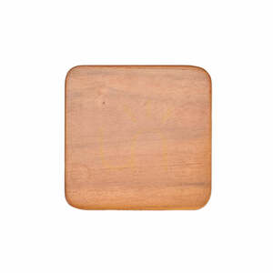 Suport pahar din material BAZAR BIZAR, mahon neted, 10x10 cm small 0