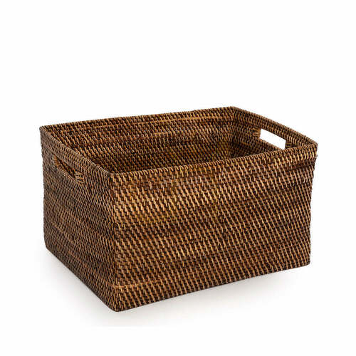 Verifica Coș de reviste din răchită BAZAR BIZAR Colonial Collection XL maro natural