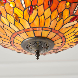 Pendant Tiffany Interiors Dragonfly Multicolor 3xE27 41 cm 64076 small 1