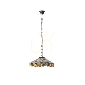 Lampă pendul Tiffany multicolor Interiors Willow 64385 small 1