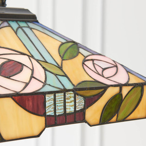 Lampă pendul Tiffany multicolor Interiors Willow 64385 small 7