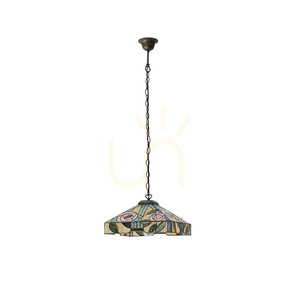 Lampă pendul Tiffany multicolor Interiors Willow 64385 small 9