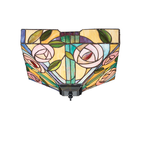 Verifica Plafond Tiffany multicolor Interiors Willow 70699 2xE27 G 35 cm
