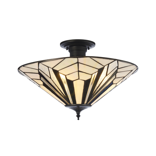 Verifica Plafonieră Interiors Astoria Tiffany multicolor 3xE27 48 cm 111895