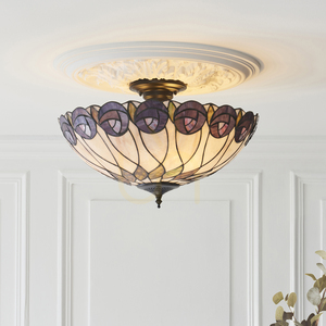 Hutchinson Tiffany Multicolor plafon lampă 111906 Interioare. small 1