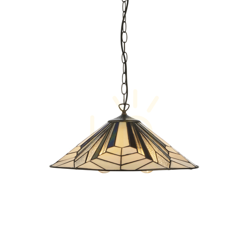 Verifica Lustră Tiffany Interiors Astoria Multicolor 3xE27 Ø48 cm 111922