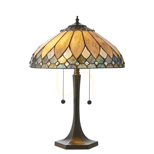 Verifica Lampă de masă Tiffany Interiors Brooklyn multicolor 40 cm 112183