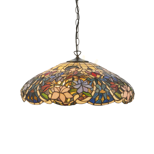 Verifica Pendant Tiffany Interiors Sullivan multicolor 57 cm 3xE27 112193