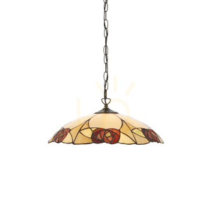 Lustră tip pendul Interiors Ingram Tiffany multicolor Ø45 cm E27 small 0
