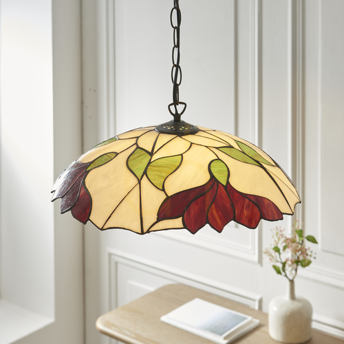 Verifica Lustră pendul Interiors Tiffany Botanica multicolor Ø45 cm E27 112246
