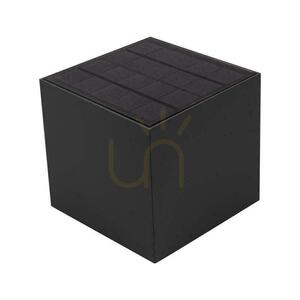 Lampă solară de perete cu LED COB V-TAC 9W, reglabilă, pătrată, neagră, 15x15 cm, IP65, VT-11109, 3000K, 860 lm small 11