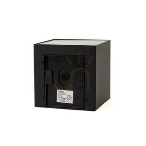 Lampă de perete solară cu LED COB V-TAC 9W, reglabilă, pătrată, neagră, 15x15 cm, IP65, VT-11109, 4000K, 860 lm small 3