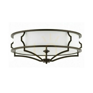 Plafonieră Stesso Open Design Highlights alb maro 589 mm metal sticlă țesătură 4xE27 small 0