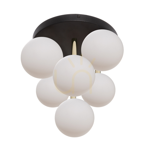 Verifica ALI 5646 Lampa de tavan neagră, 7xG9