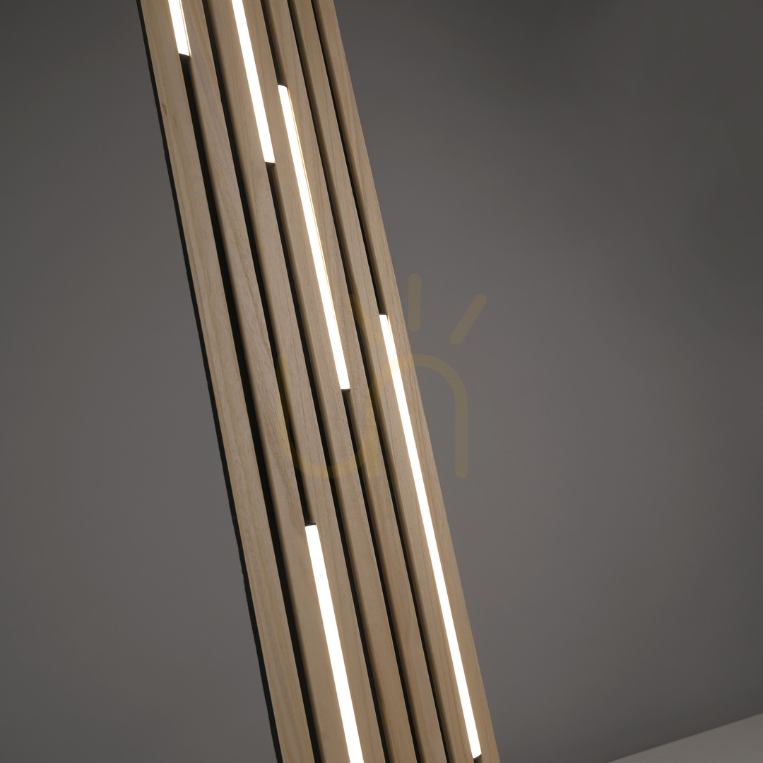 Spectacol Lampa de podea Q-AKUSTIK 822-79 din lemn, cu 1 LED Lampa de podea Q-AKUSTIK 822-79 din lemn, cu 1 LED