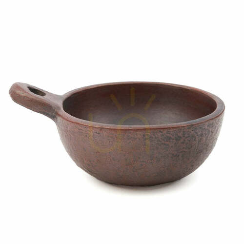 Verifica Bol decorativ cu mâner BAZAR BIZAR Bowls teracotă M 22 cm