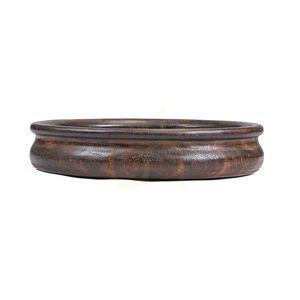 Bol decorativ BAZAR BIZAR Banyan lemn de mango maro închis 50 cm small 4