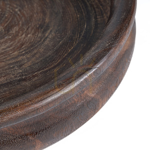 Bol decorativ BAZAR BIZAR Banyan lemn de mango maro închis 50 cm small 9