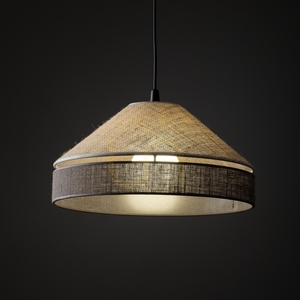 Lampa suspendată Eliss din iută neagră, 1 Xe27 small 2