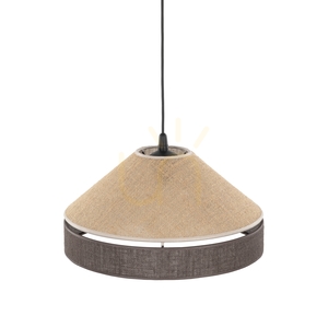 Lampa suspendată Eliss din iută neagră, 1 Xe27 small 4