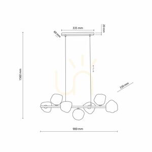 Lampă suspendată Lava Brown 7 Xg9 small 9