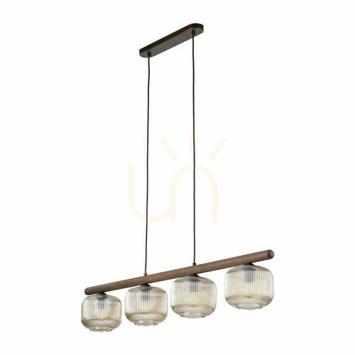 Verifica Lampa suspendată Salvia Brown, 4 becuri Xe14