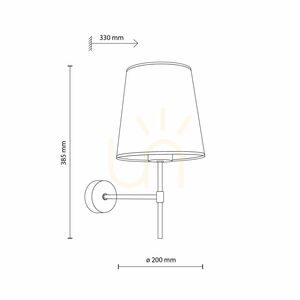 Aplică de perete Elizabeth Sabia 1 Xe27 small 6