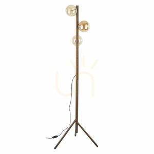 Lampa de podea Estera din lemn de nuc, culoare chihlimbar, 3 Xg9 small 8