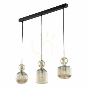 Lampa suspendată Sophia Cognac, 3 becuri Xe14 small 0