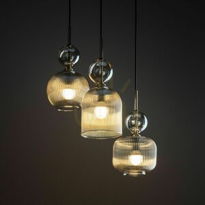 Lampa suspendată Sophia Cognac, 3 becuri Xe14 small 1