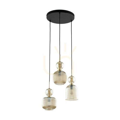 Verifica Lampa suspendată Sophia Cognac, 3 becuri Xe14