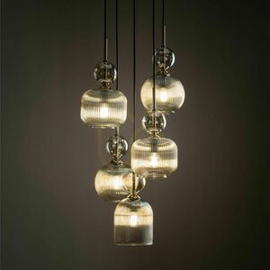 Lampa suspendată Sophia Cognac, 5 becuri Xe14 small 2