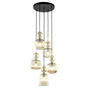 Lampa suspendată Sophia Cognac, 5 becuri Xe14 small 9