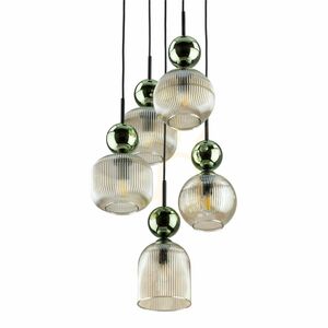Lampa suspendată Sophia Green Cognac, 5 becuri Xe14 small 5