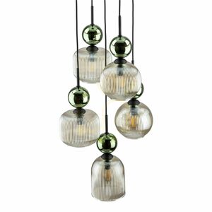 Lampa suspendată Sophia Green Cognac, 5 becuri Xe14 small 6