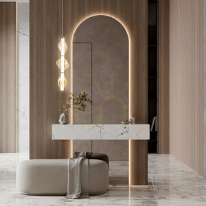 Lampa suspendată Elva Brass 22 W LED small 1