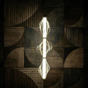 Lampa suspendată Elva Brass 22 W LED small 2