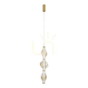 Lampa suspendată Elva Brass 22 W LED small 0