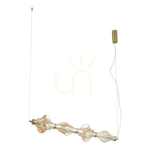 Lampa suspendată Elva Brass cu LED de 30 W small 15