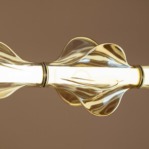 Lampa suspendată Elva Brass cu LED de 30 W small 4