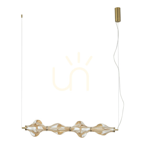Verifica Lampa suspendată Elva Brass cu LED de 30 W