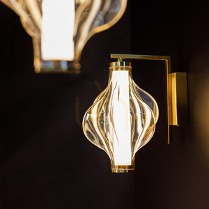 Aplică de perete Elva din alamă cu LED, 8 W small 2