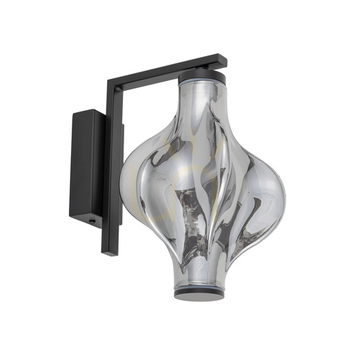 Verifica Aplică de perete Elva Black cu LED de 8 W