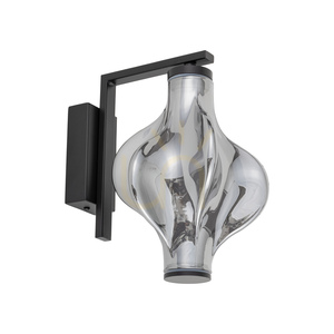 Aplică de perete Elva Black cu LED de 8 W small 0